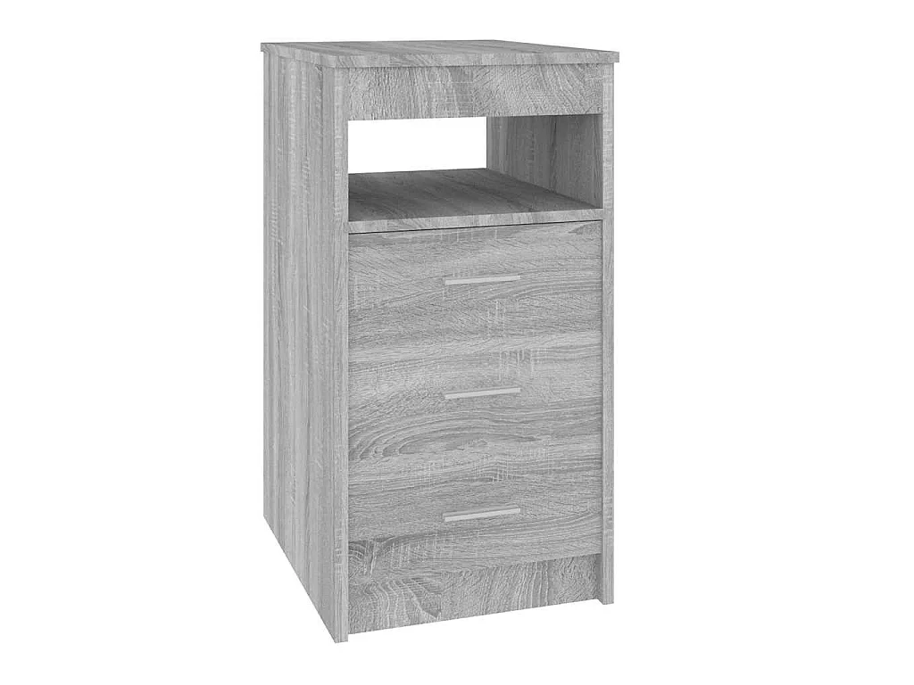 Armoire à tiroirs Sonoma gris 40x50x76 cm Bois d'ingénierie