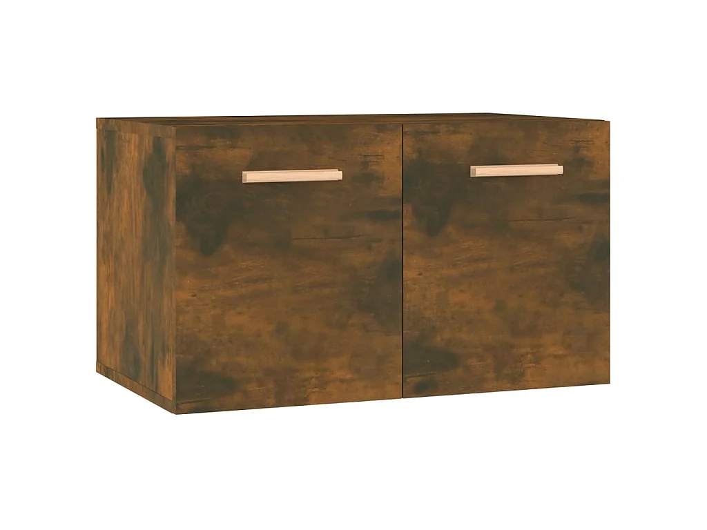 Mobile a Parete Rovere Fumo 60x36,5x35 cm in Legno Multistrato