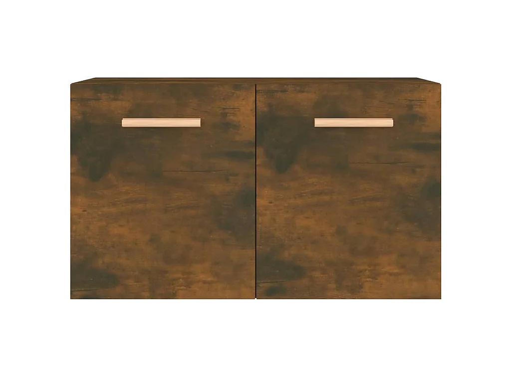 Mobile a Parete Rovere Fumo 60x36,5x35 cm in Legno Multistrato