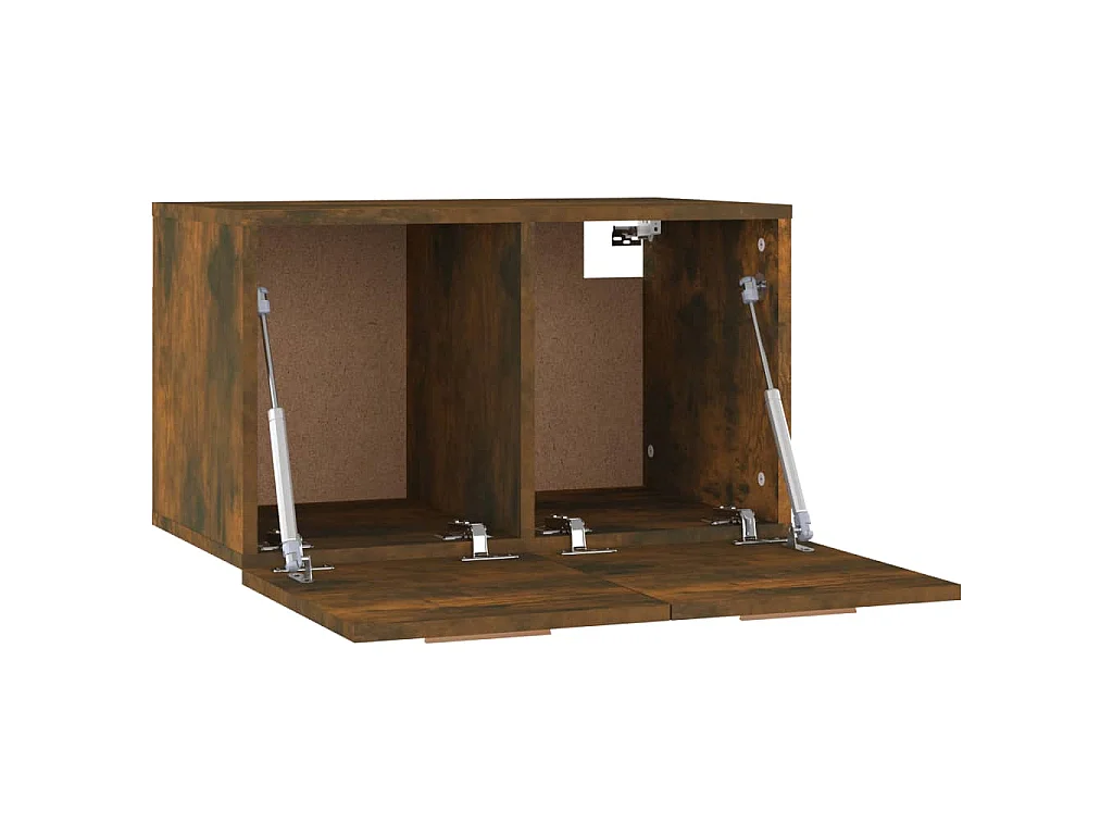 Mobile a Parete Rovere Fumo 60x36,5x35 cm in Legno Multistrato