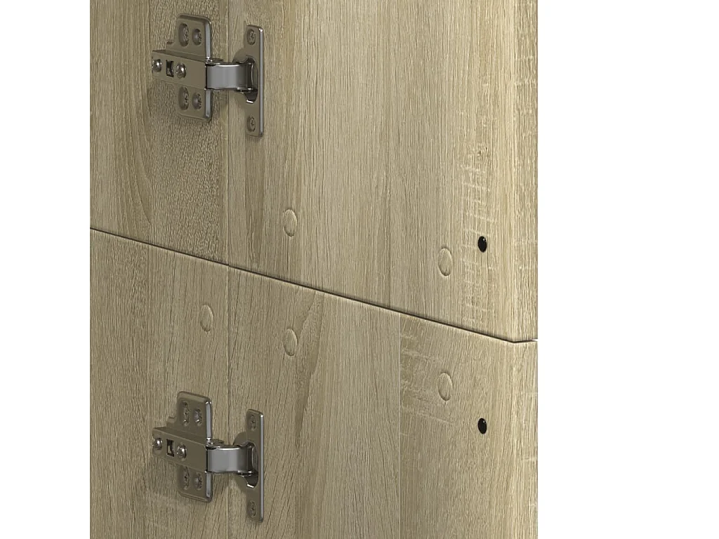 Buffet haut chêne sonoma 60x35x180 cm bois d'ingénierie