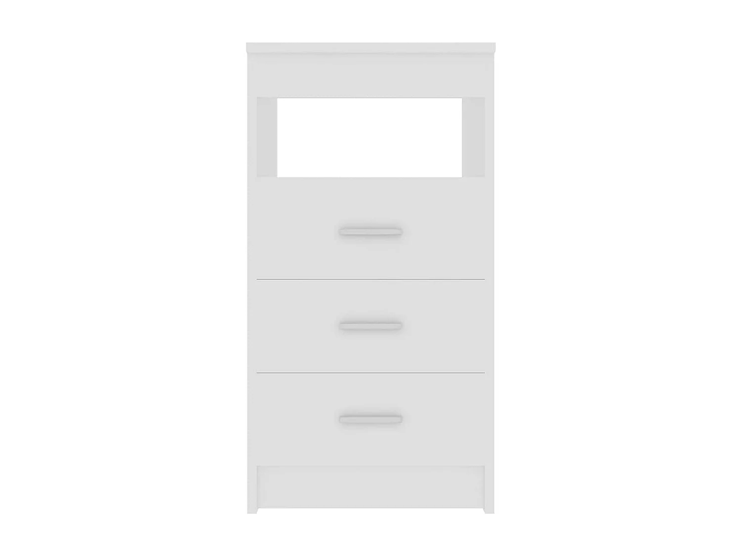 Armoire à tiroirs Blanc 40x50x76 cm Bois d'ingénierie