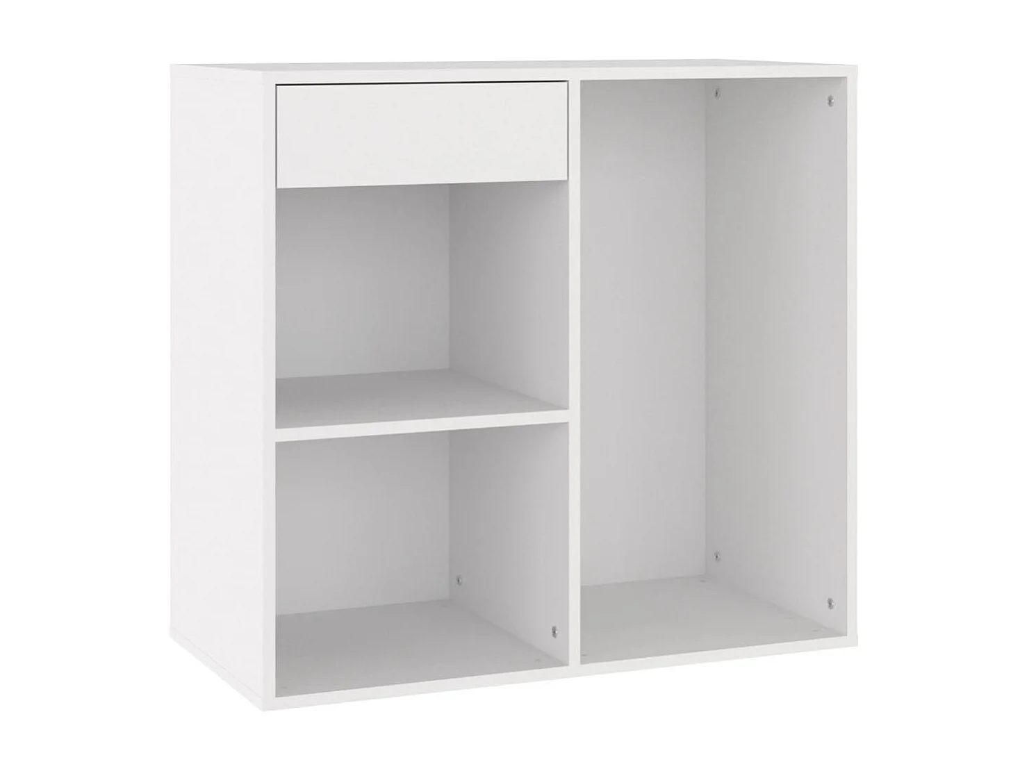 Cosmeticakast 80x40x75 cm bewerkt hout wit