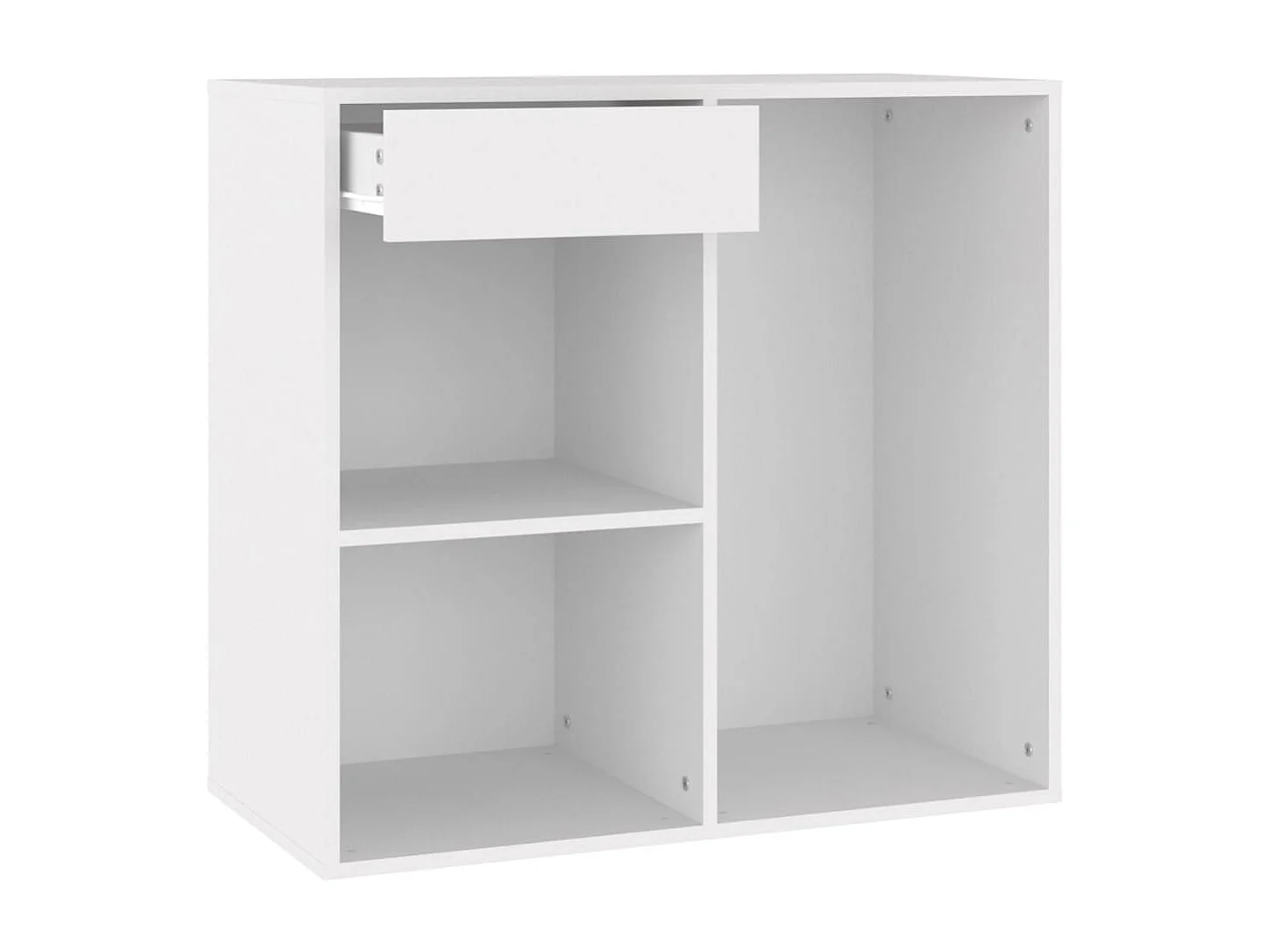 Cosmeticakast 80x40x75 cm bewerkt hout wit