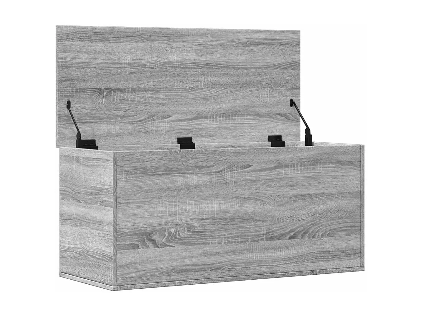 Boîte de rangement sonoma gris 100x42x46 cm bois d'ingénierie
