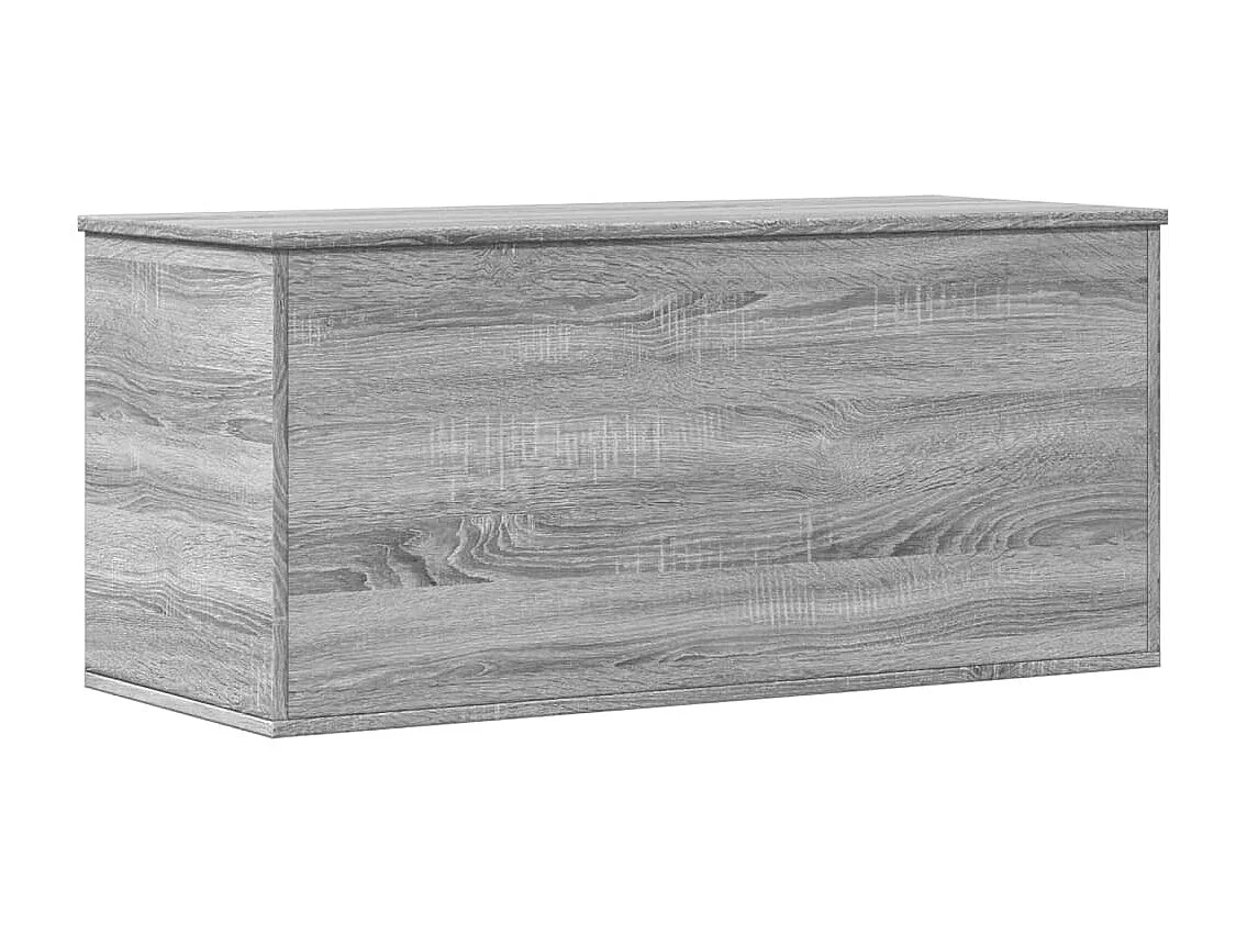 Caixa de arrumação 100x42x46 cm derivados madeira cinza sonoma