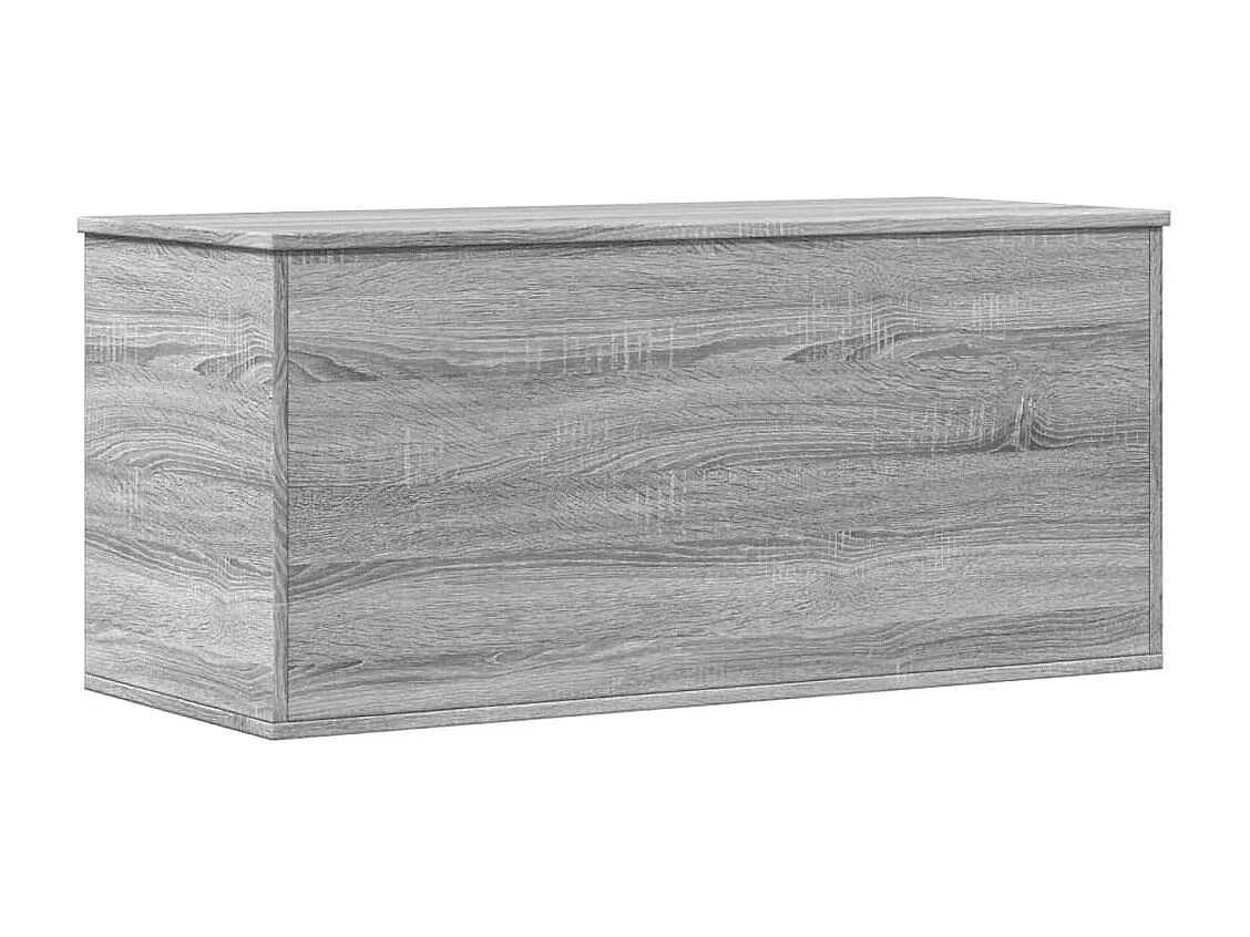 Caixa de arrumação 100x42x46 cm derivados madeira cinza sonoma