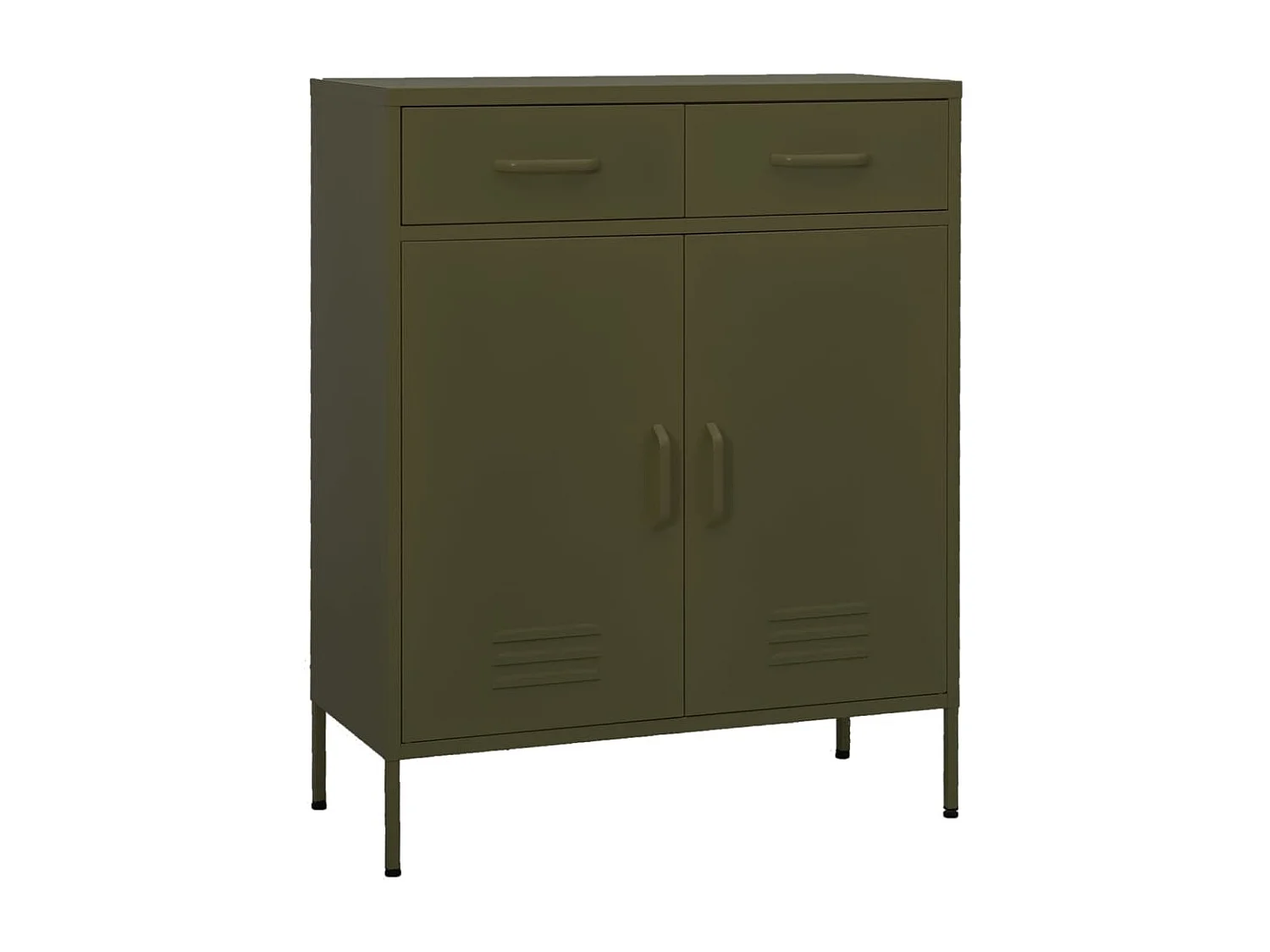 Armário de arrumação aço 80x35x101,5 cm verde-azeitona