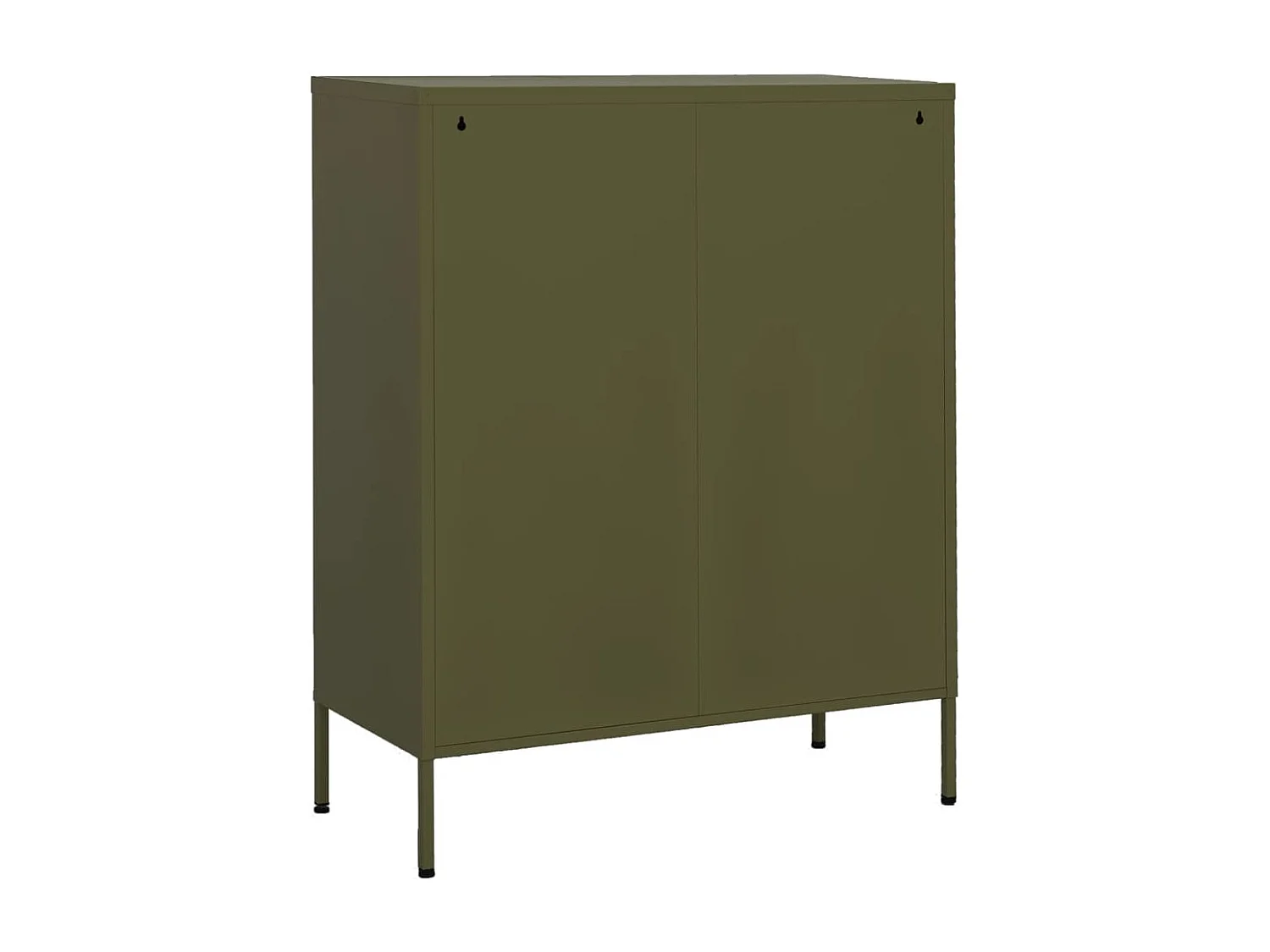 Armário de arrumação aço 80x35x101,5 cm verde-azeitona