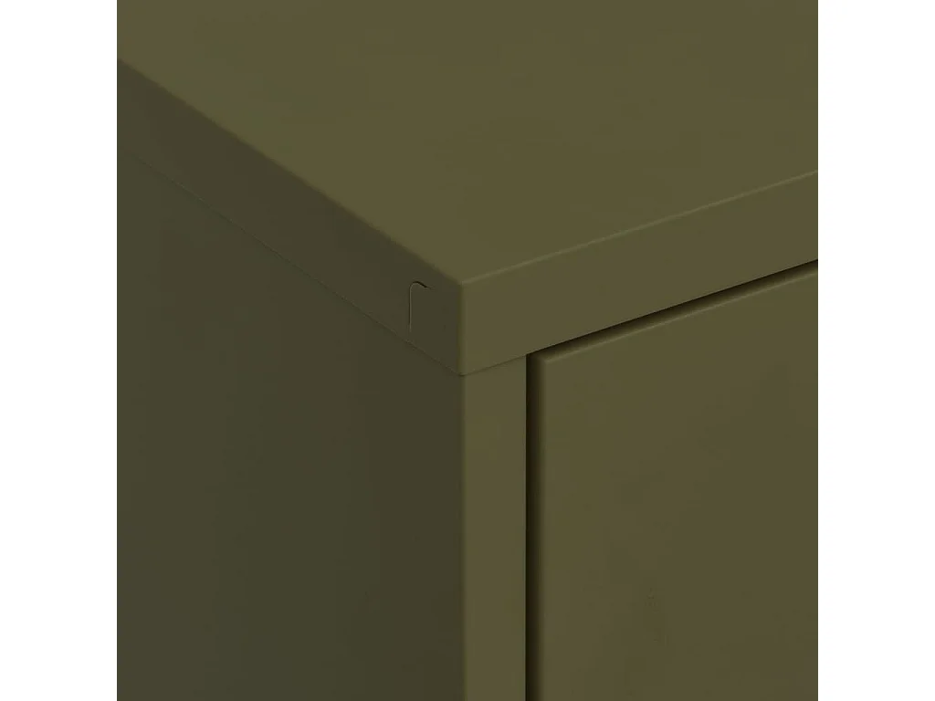 Armário de arrumação aço 80x35x101,5 cm verde-azeitona