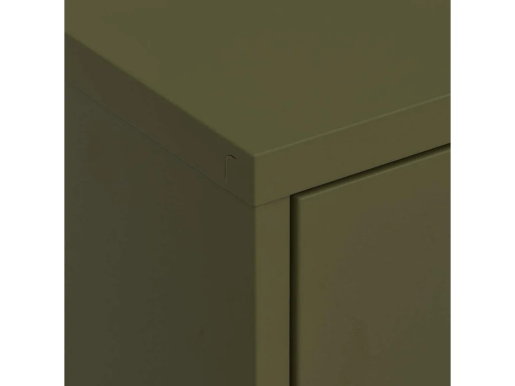 Armário de arrumação aço 80x35x101,5 cm verde-azeitona