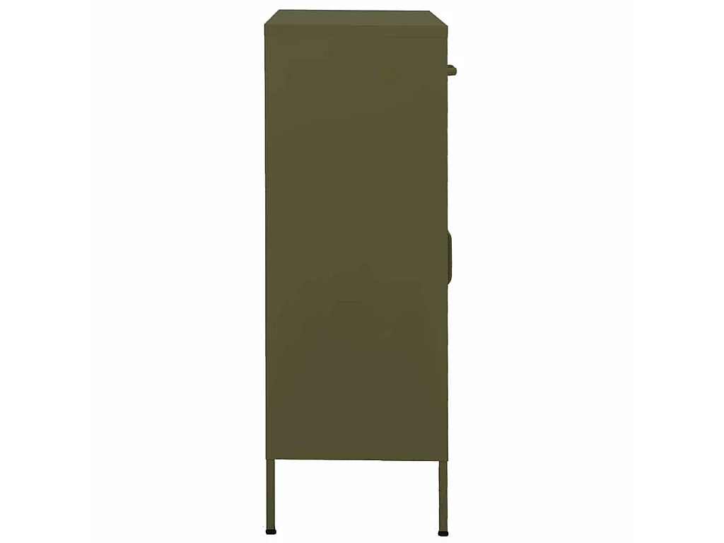 Armadietto Verde Oliva 80x35x101,5 cm in Acciaio