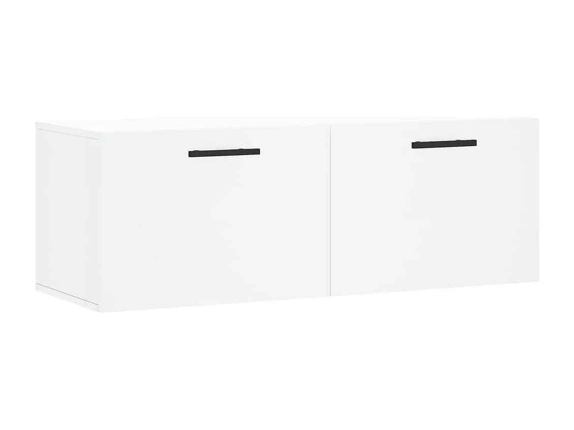 Mobile a Parete Bianco 100x36,5x35 cm in Legno Multistrato