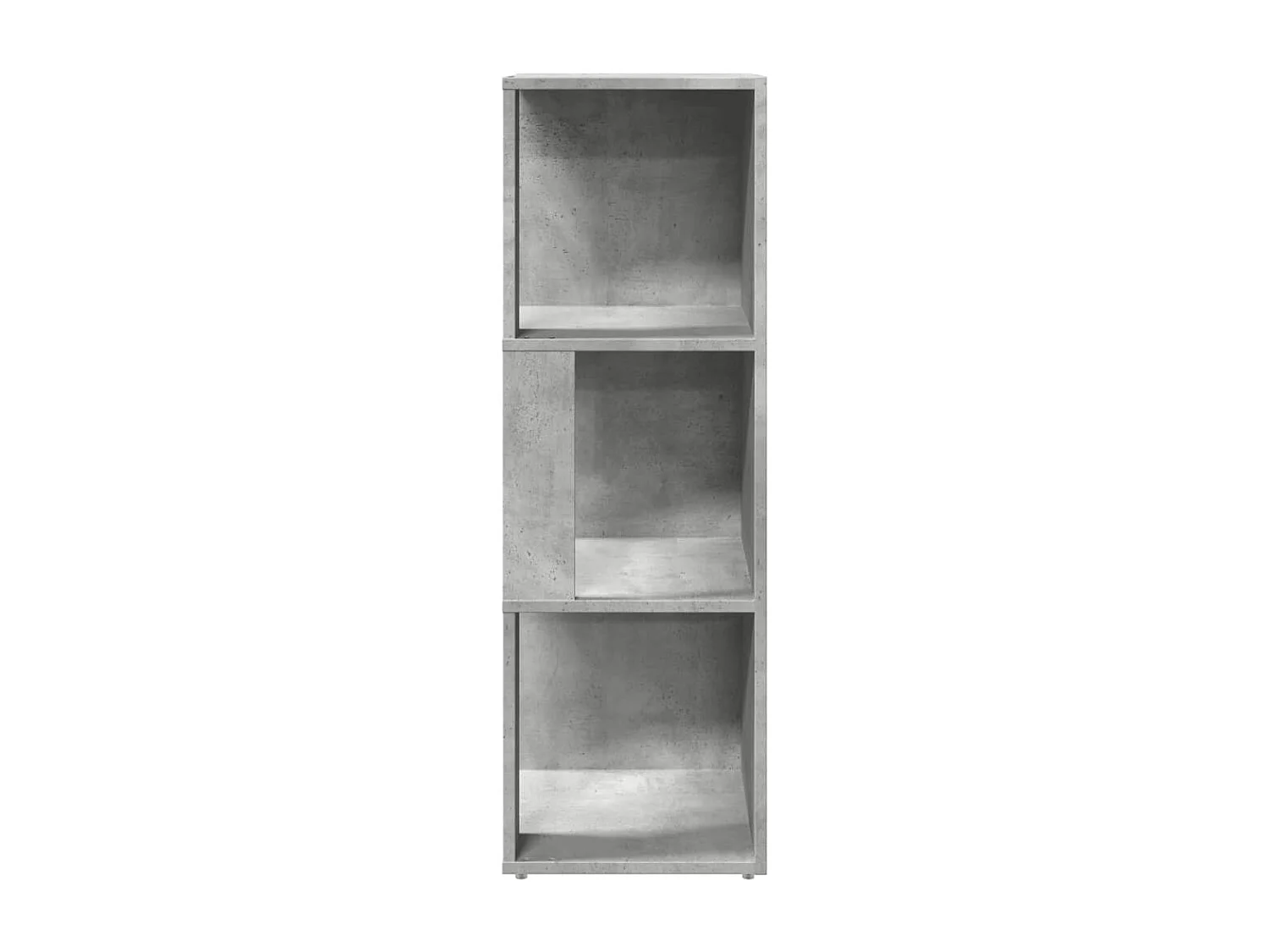 Eckregal Betongrau 33x33x100 cm Holzwerkstoff