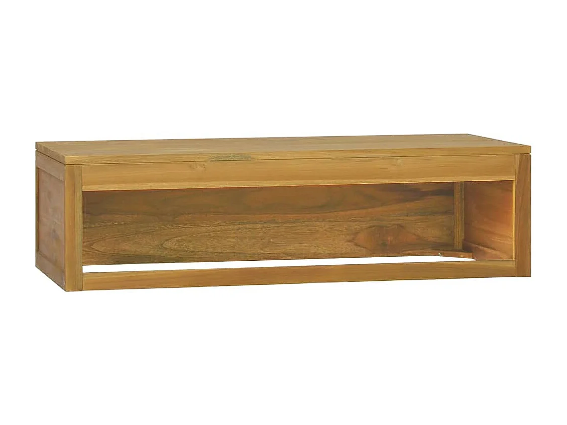 Badkamerwandkast 110x45x30 cm massief teakhout