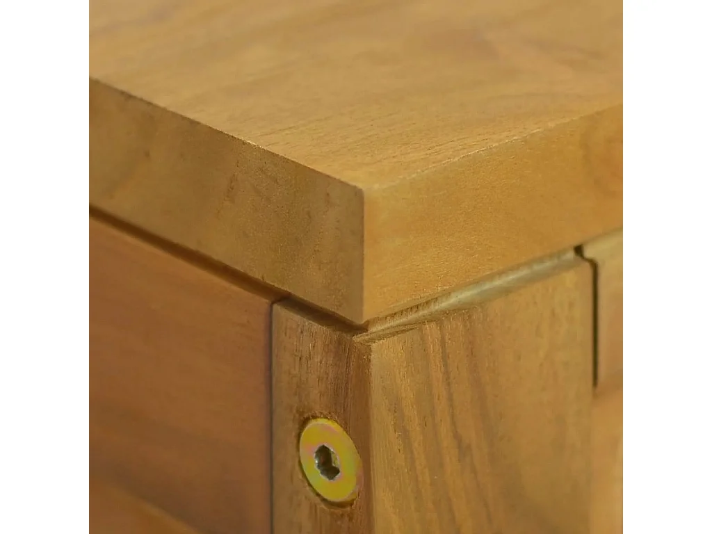 Badkamerwandkast 110x45x30 cm massief teakhout