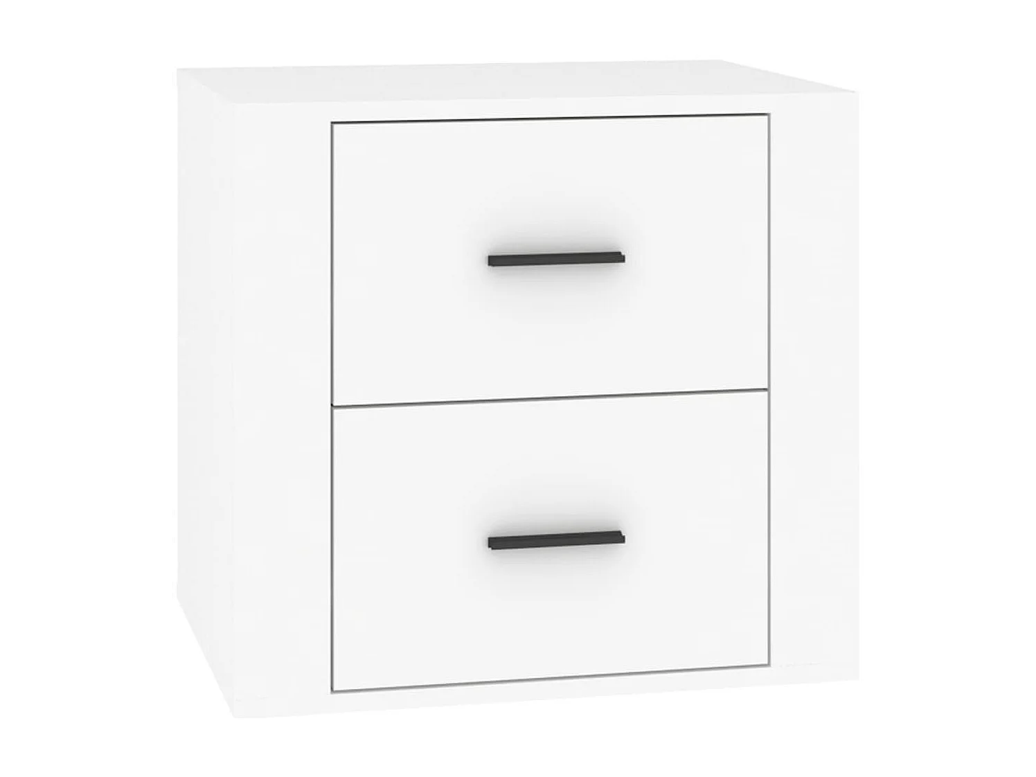 Table de chevet Blanc 50x39x47 cm