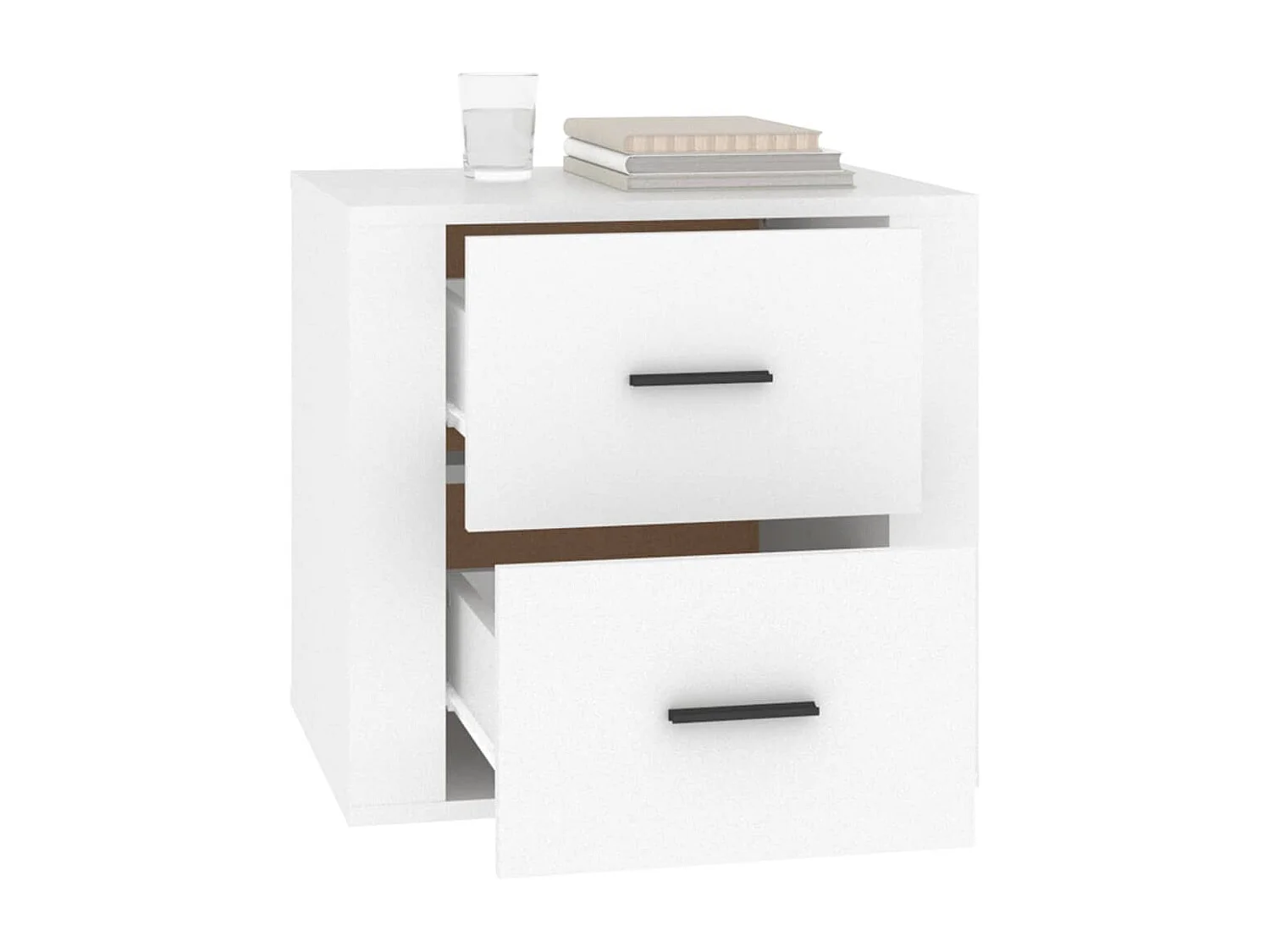 Table de chevet Blanc 50x39x47 cm