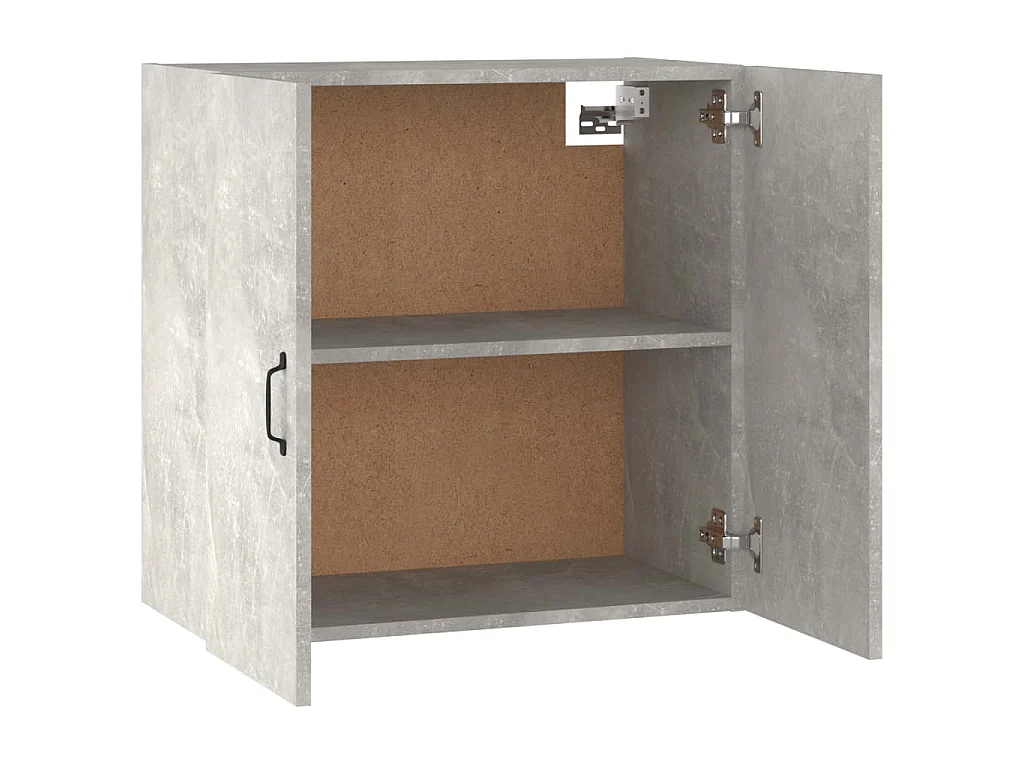 Wandschrank Betongrau 60x31x60 cm Holzwerkstoff