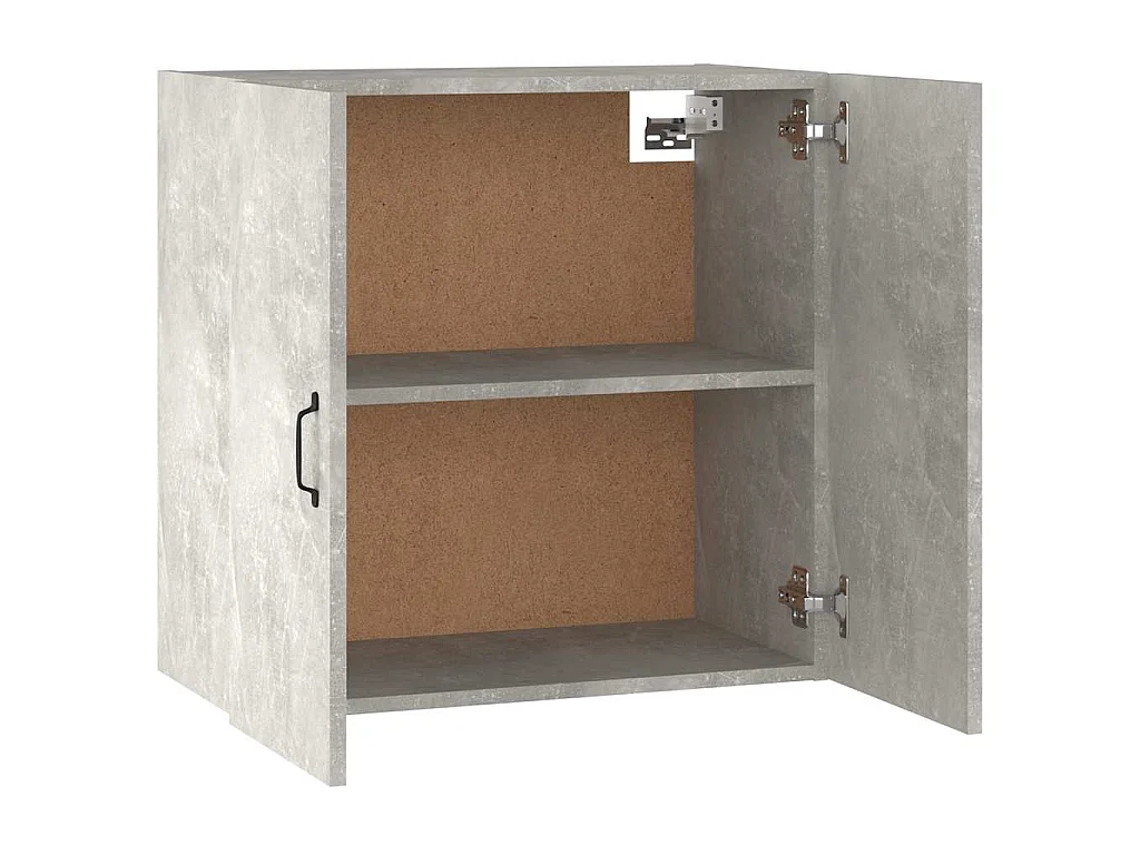 Armoire murale Gris béton 60x31x60 cm Bois d'ingénierie