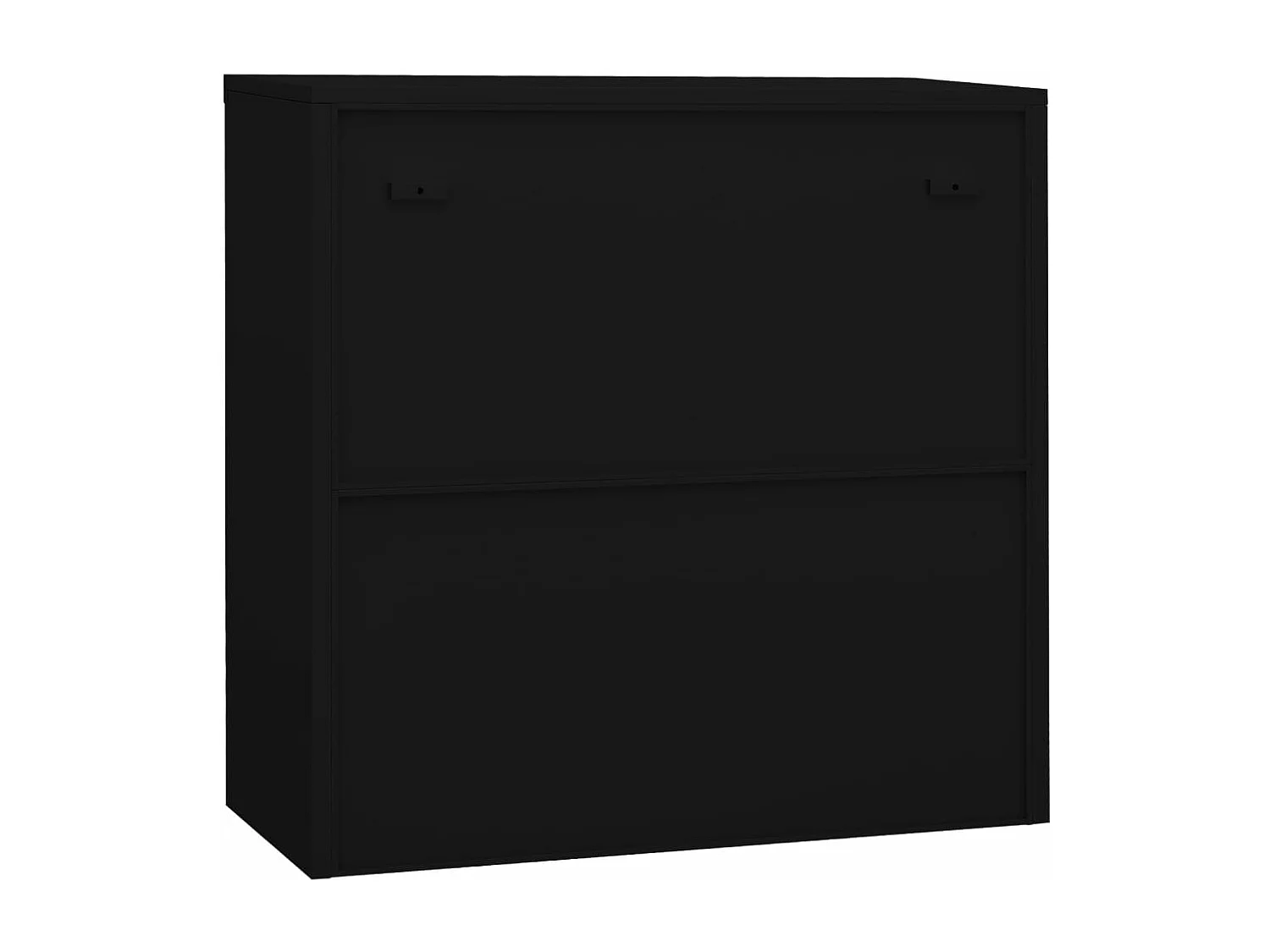 Büroschrank Schwarz 90x40x90 cm Stahl