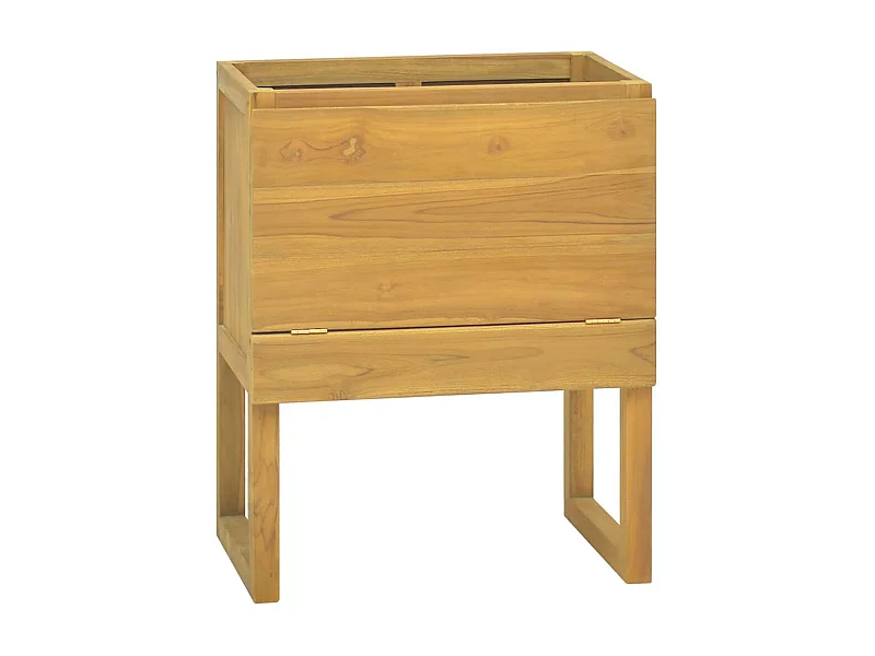 Badschrank 60x40x75 cm Massivholz Teak