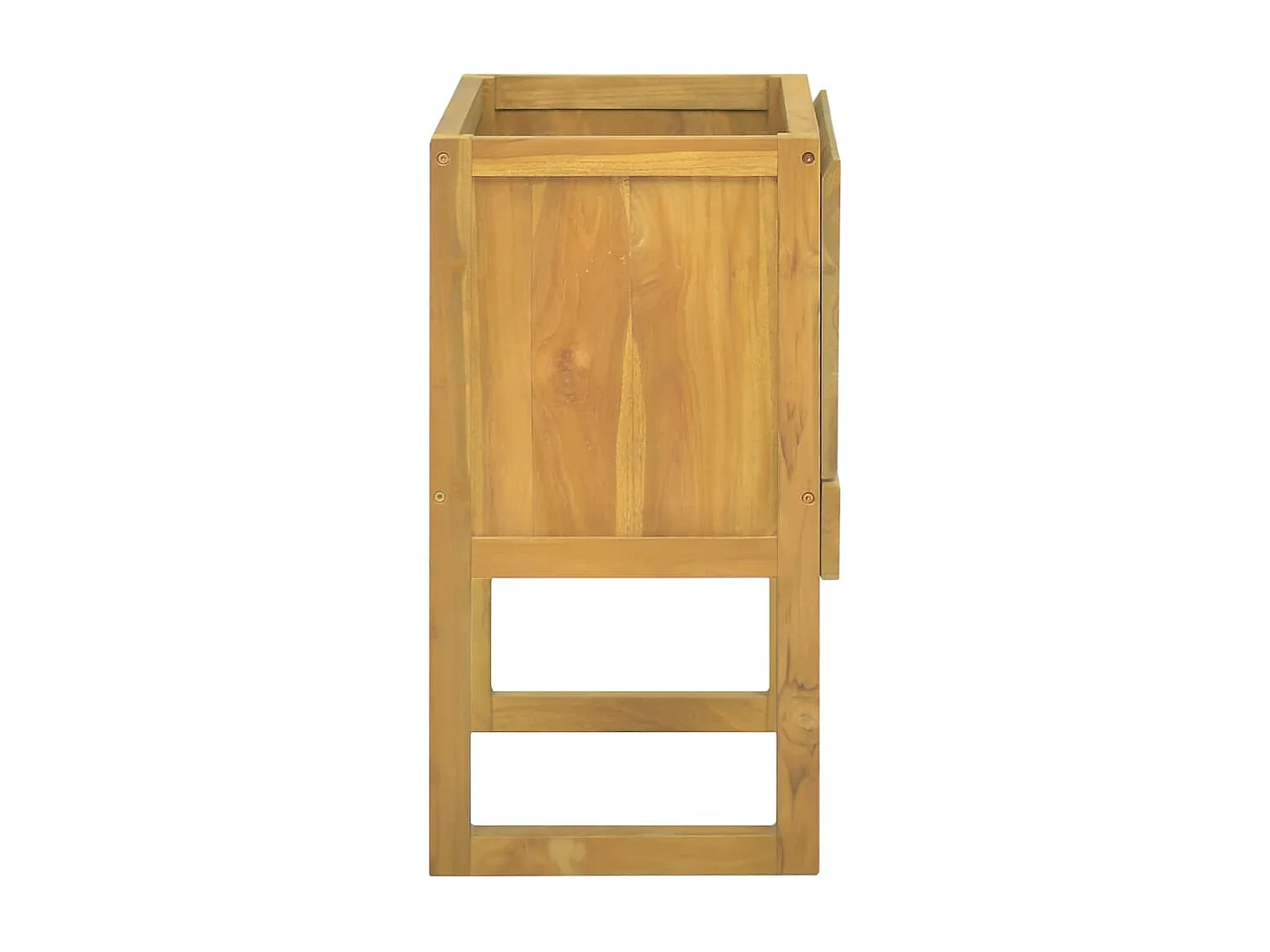 Mueble de baño madera maciza de teca 60x40x75 cm