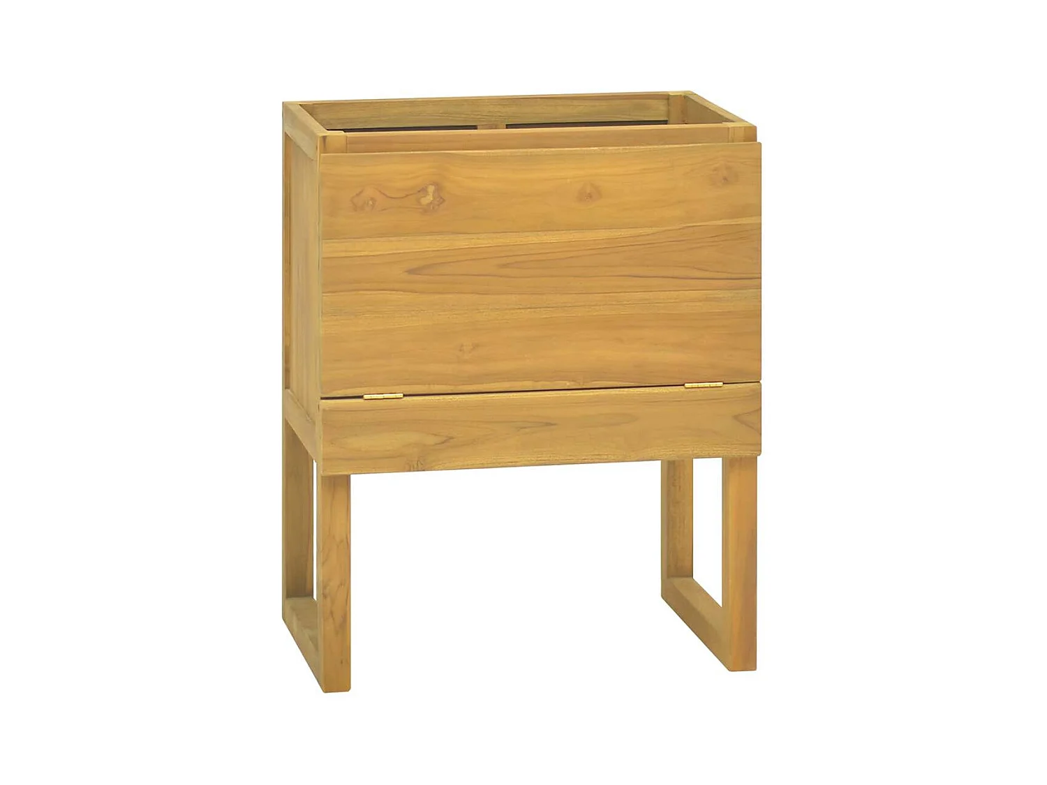 Mobile da Bagno 60x40x75 cm in Legno Massello di Teak