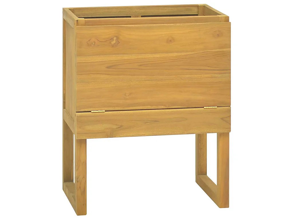 Armoire de salle de bain 60x40x75 cm bois de teck solide