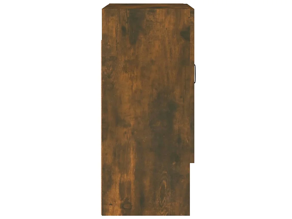 Wandkast 60x31x70 cm bewerkt hout gerookt eikenkleurig