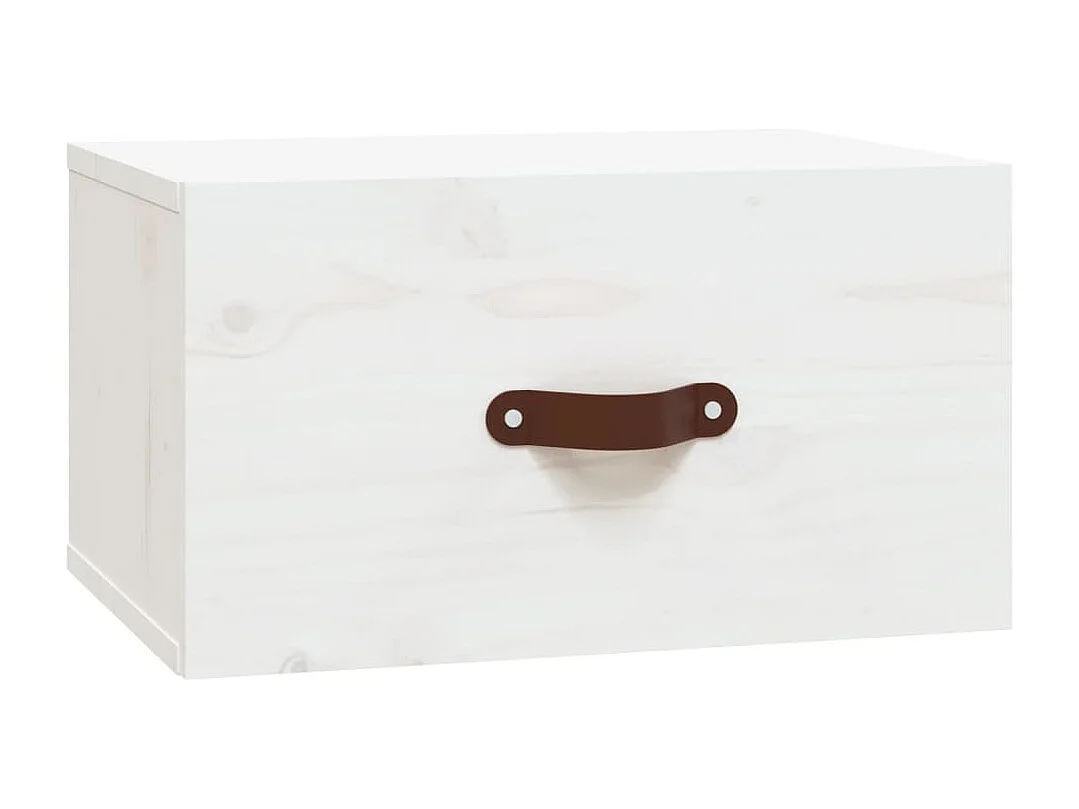 Table de chevet murale Blanc 40x29,5x22 cm