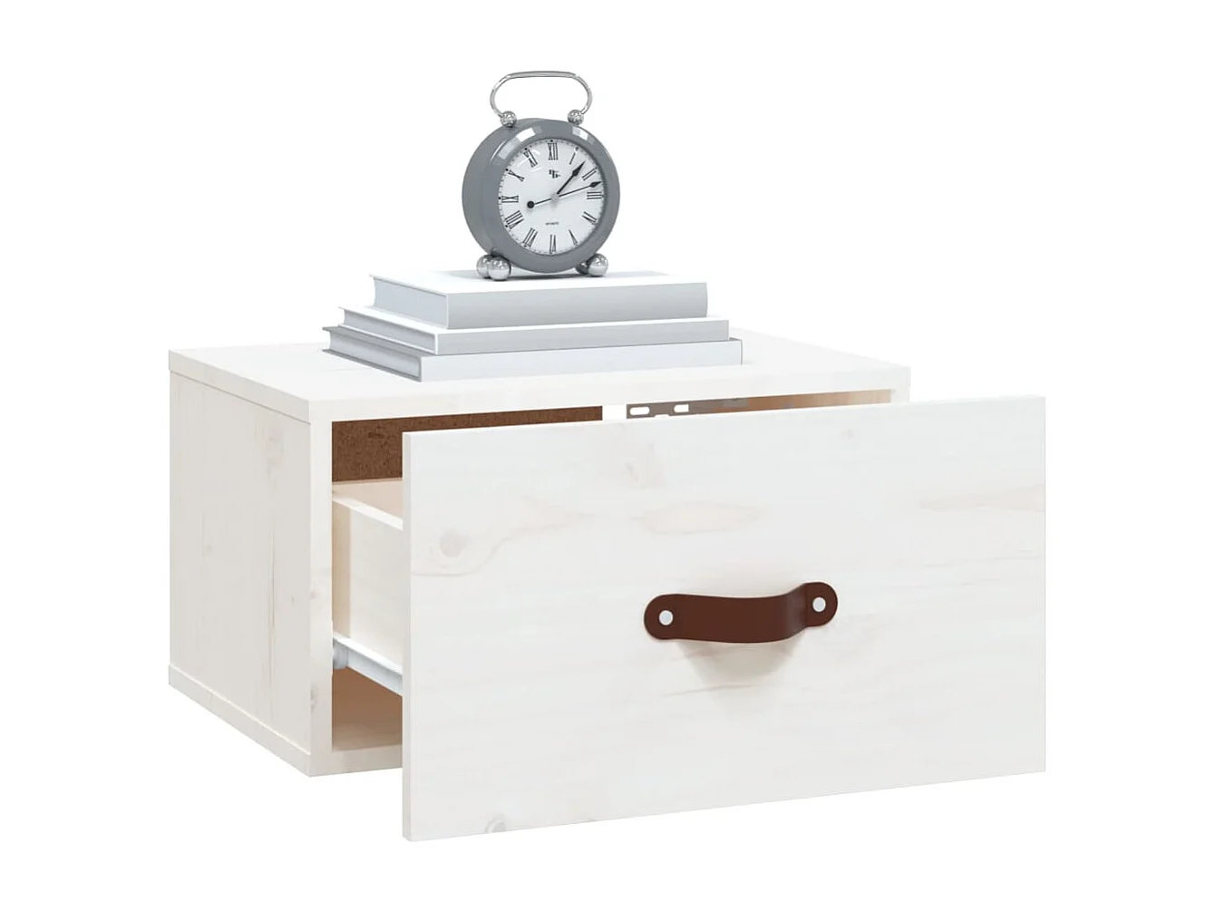 Table de chevet murale Blanc 40x29,5x22 cm