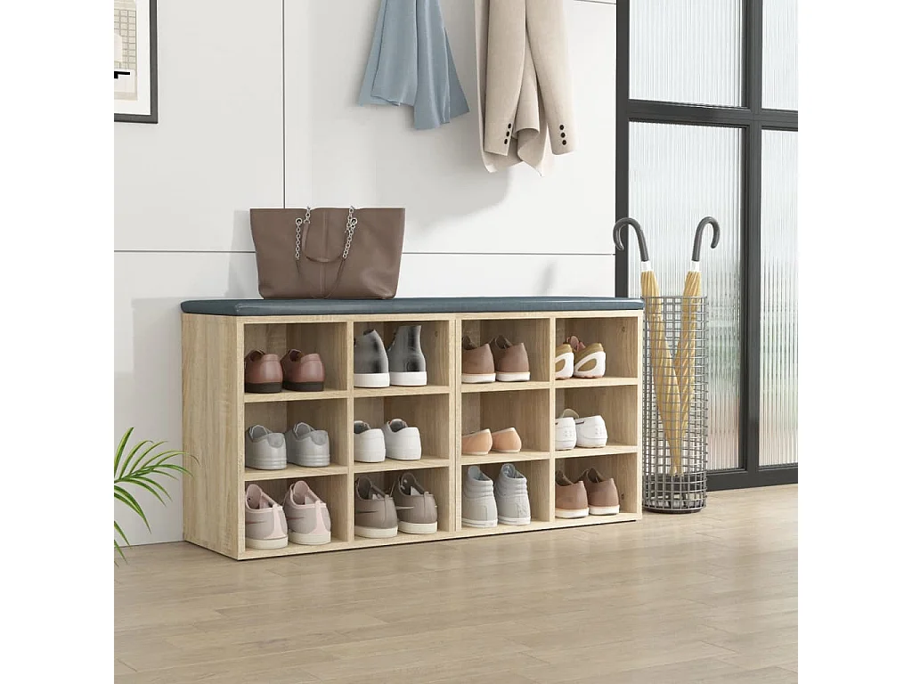 Armoires à chaussures 2 pcs Chêne Sonoma 52,5x30x50 cm