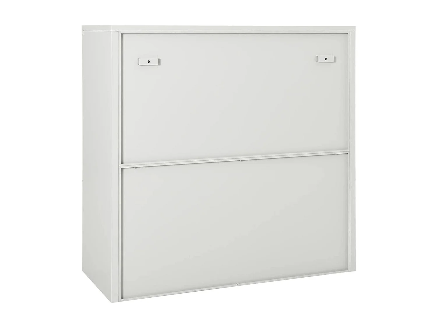 Schrank mit Schiebetür Hellgrau 90x40x90 cm Stahl