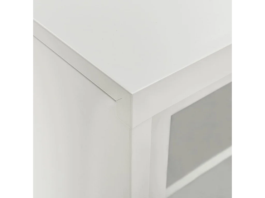 Schrank mit Schiebetür Hellgrau 90x40x90 cm Stahl