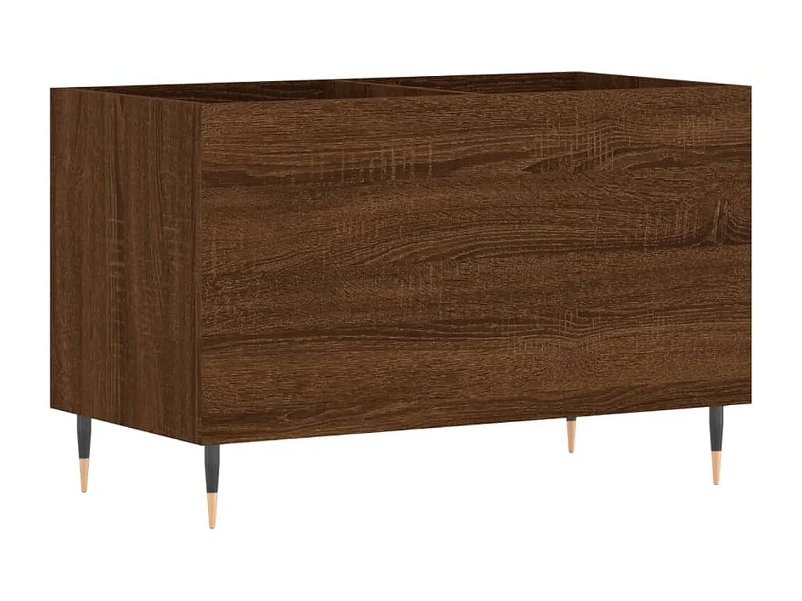 Armário p/ discos 74,5x38x48cm deriv. madeira carvalho castanho