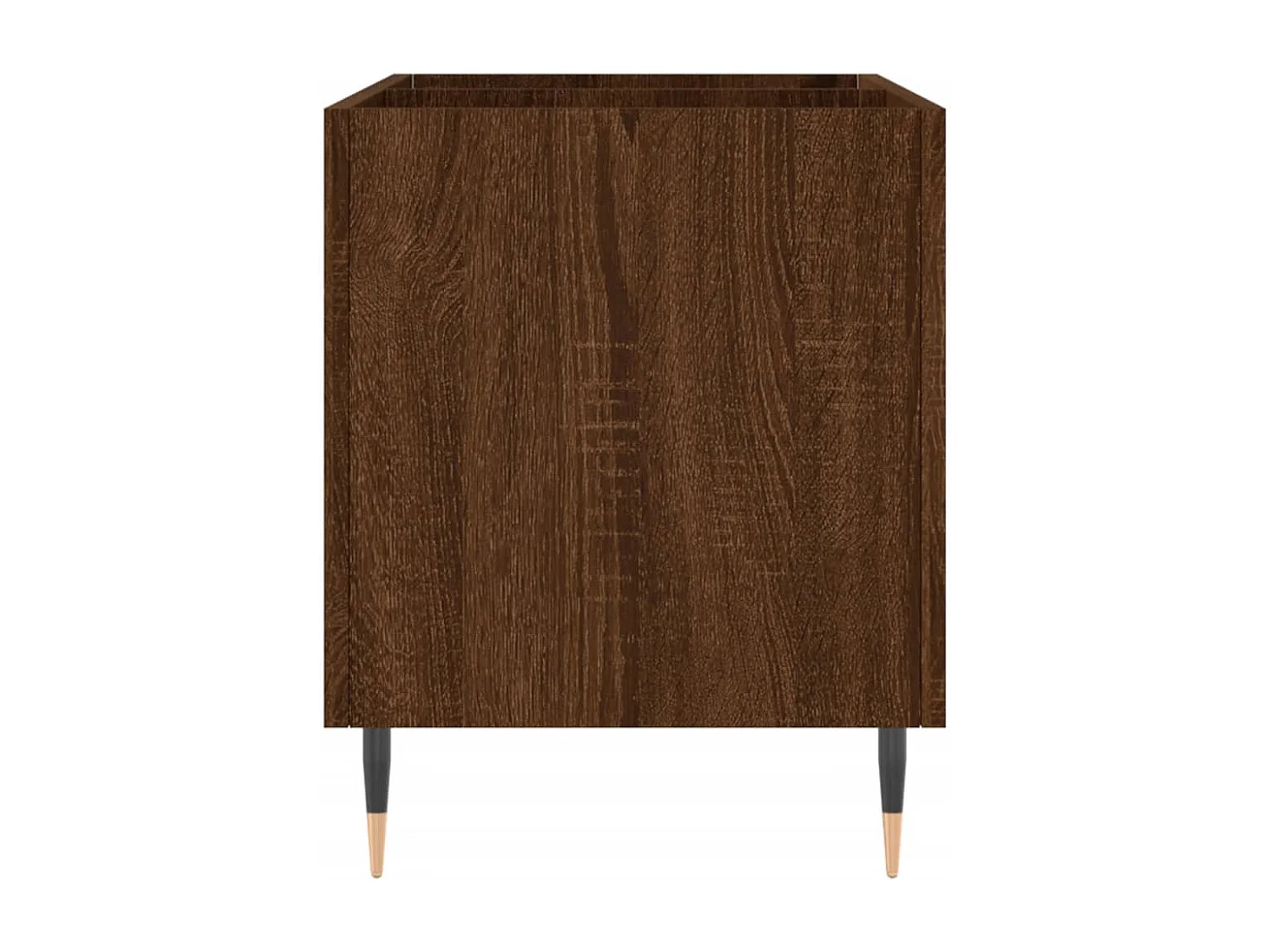 Armário p/ discos 74,5x38x48cm deriv. madeira carvalho castanho