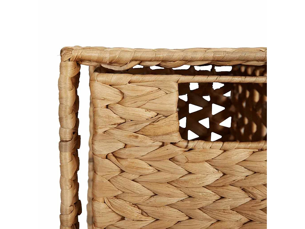 Opbergset met 5 manden 25,5x37x100 cm waterhyacint