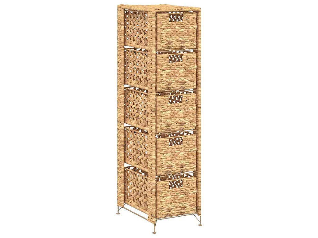 Unité de rangement avec 5 paniers 25,5x37x100 cm Jacinthe d'eau