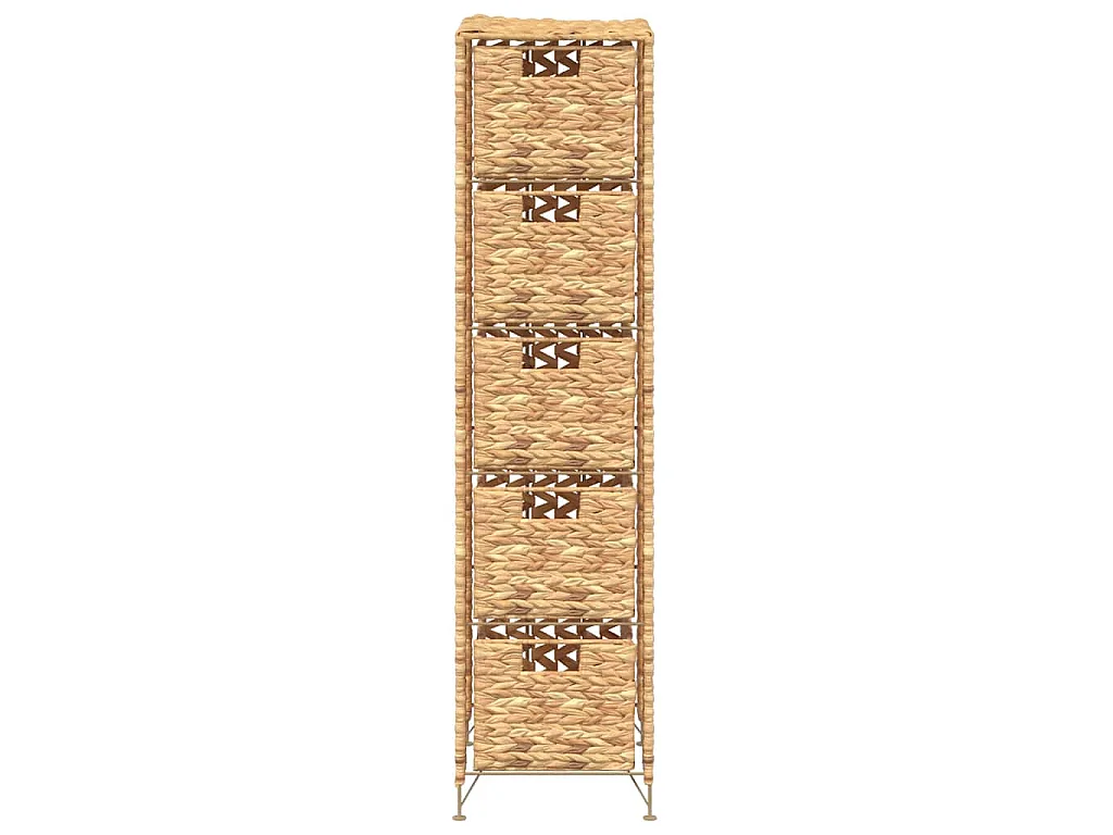 Unité de rangement avec 5 paniers 25,5x37x100 cm Jacinthe d'eau