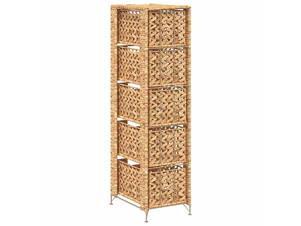 Unité de rangement avec 5 paniers 25,5x37x100 cm Jacinthe d'eau