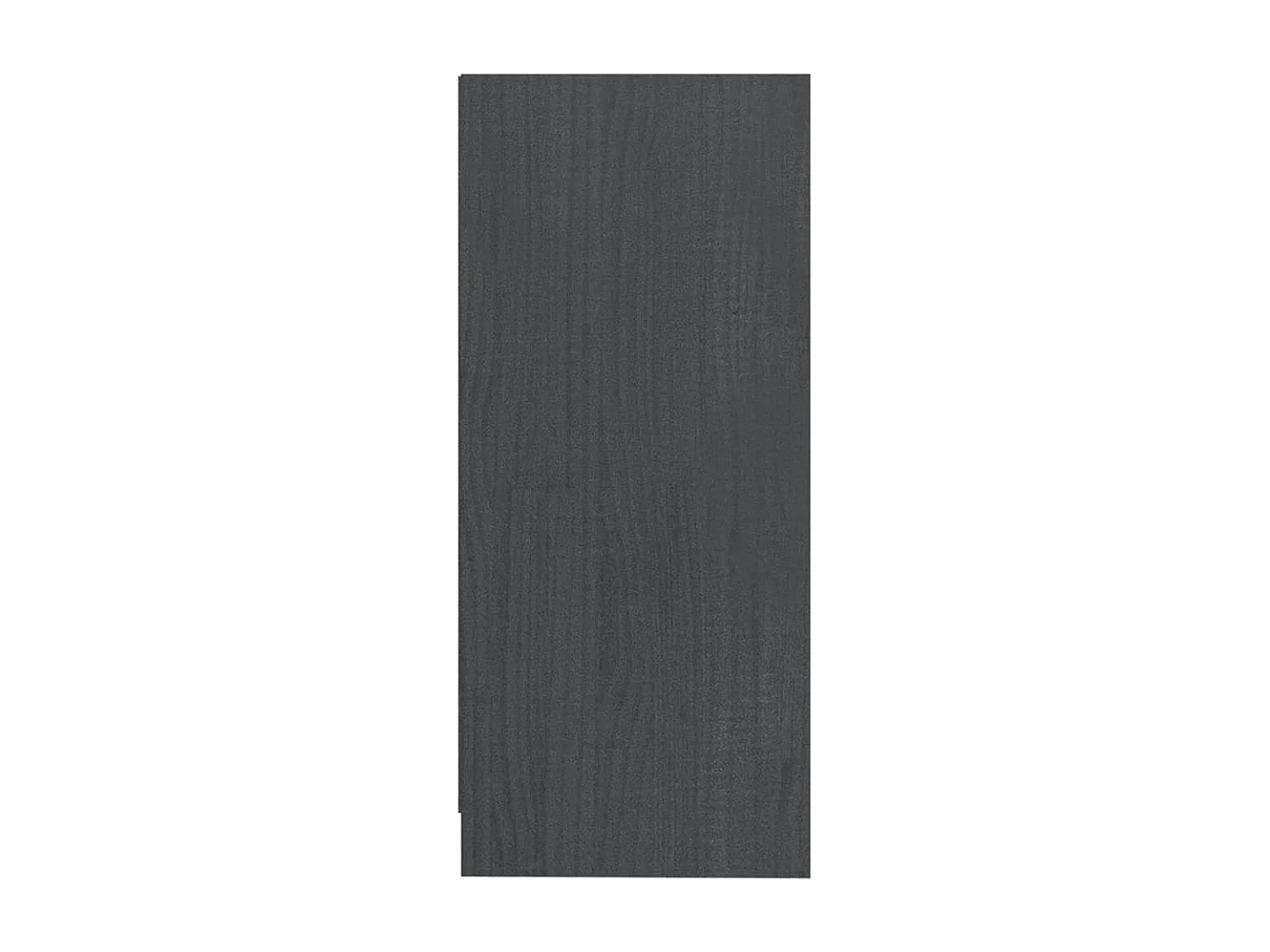 Armario auxiliar madera maciza de pino gris 35,5x33,5x76 cm
