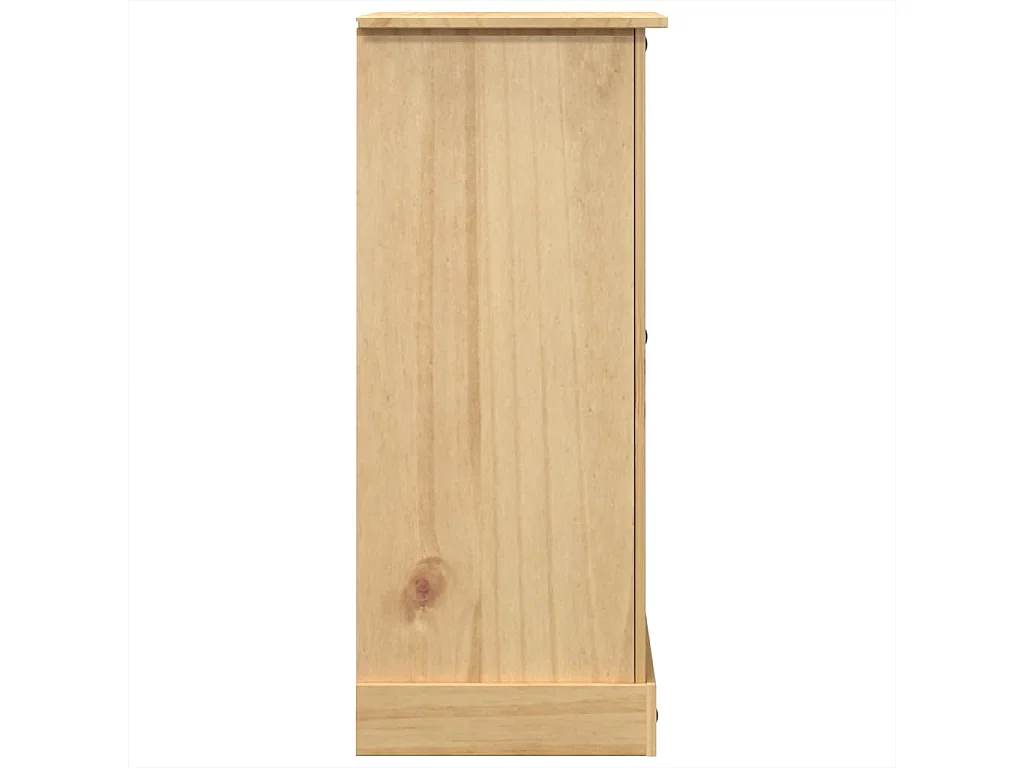 Cassettiera Corona 92x48x120 cm in Legno Massello di Pino