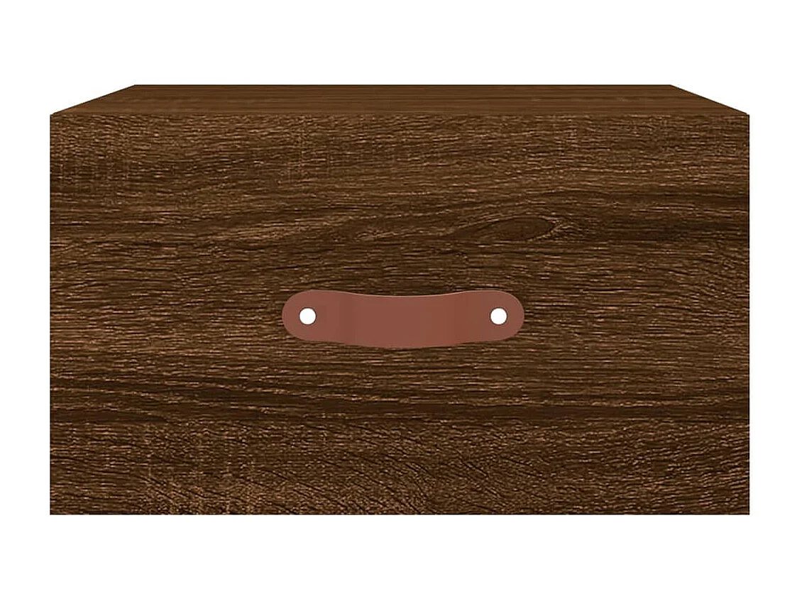 Tables de chevet murales 2 pcs chêne marron 35x35x20 cm