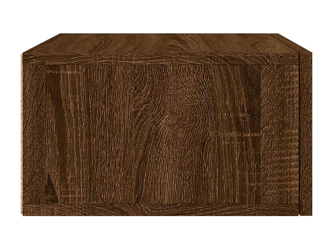 Tables de chevet murales 2 pcs chêne marron 35x35x20 cm