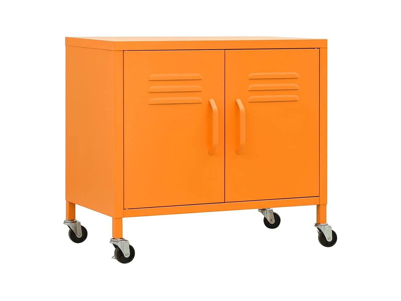 Opbergkast 60x35x56 cm staal oranje