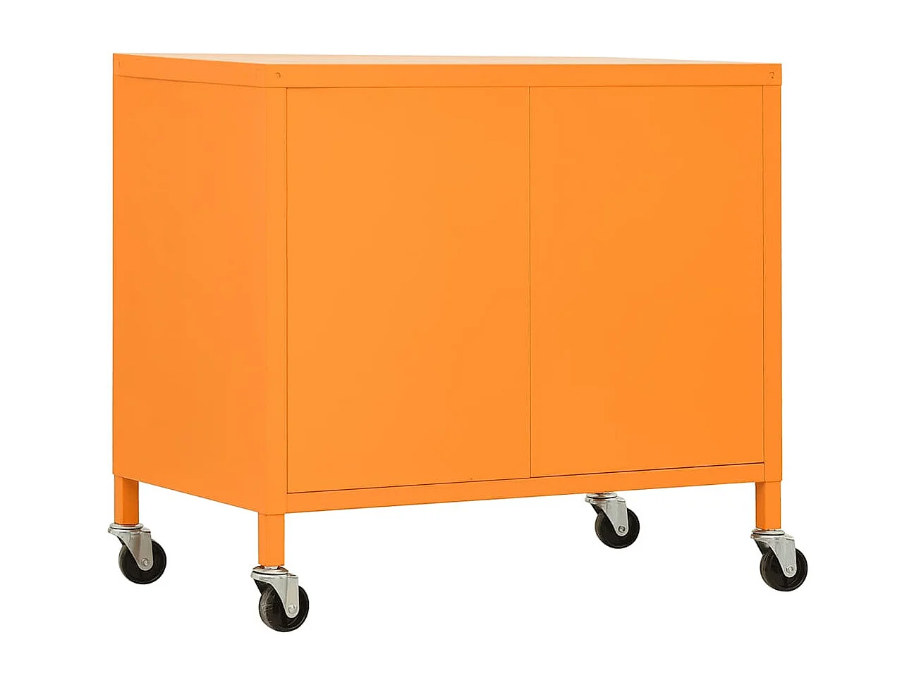 Opbergkast 60x35x56 cm staal oranje