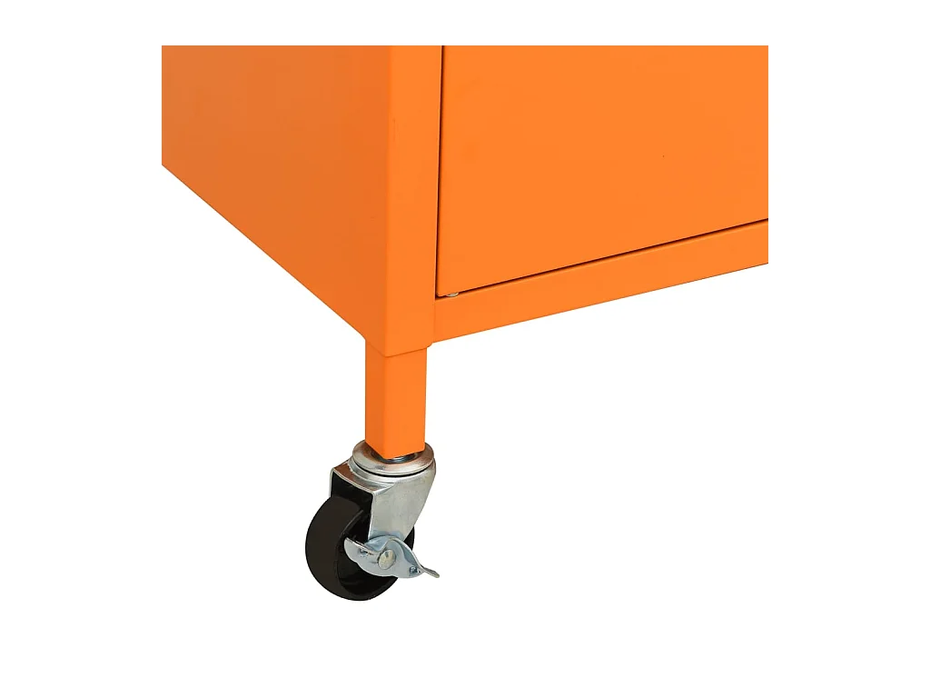 Opbergkast 60x35x56 cm staal oranje