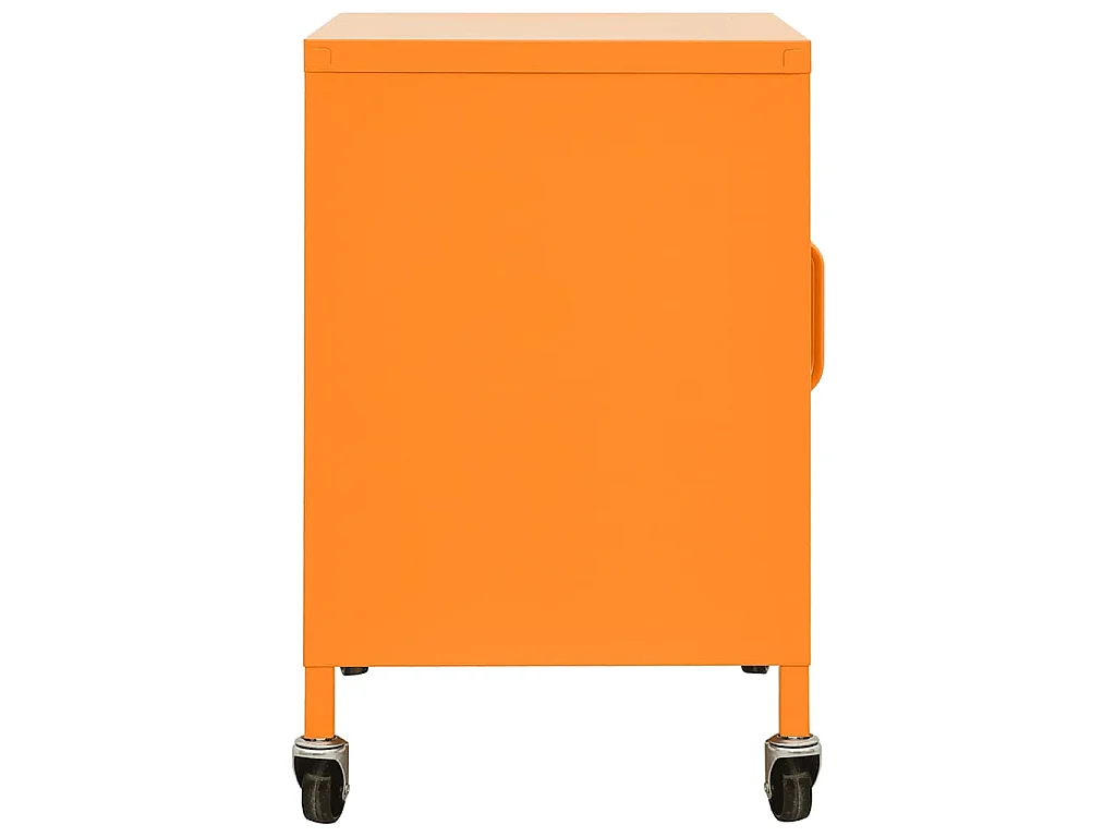 Opbergkast 60x35x56 cm staal oranje