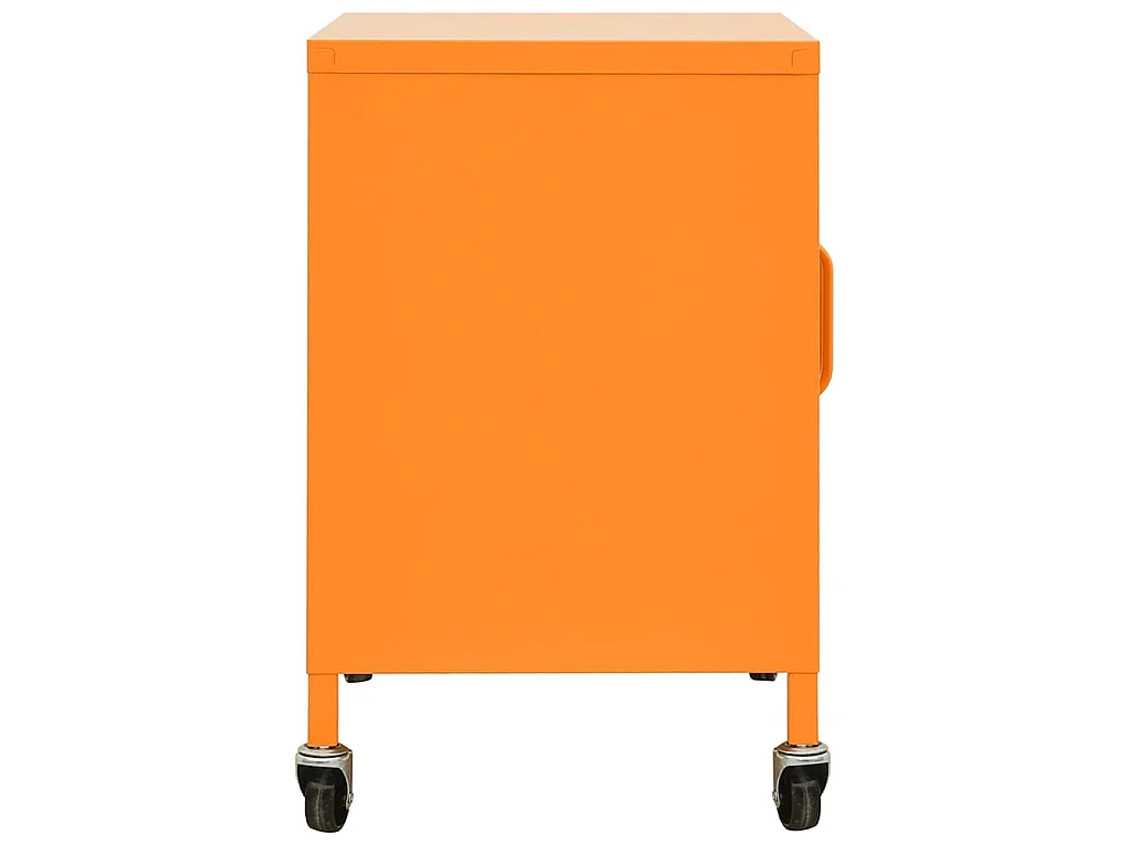 Armario de almacenamiento acero naranja 60x35x56 cm